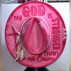 Pink Breast Cancer Inspirational Women's Hat